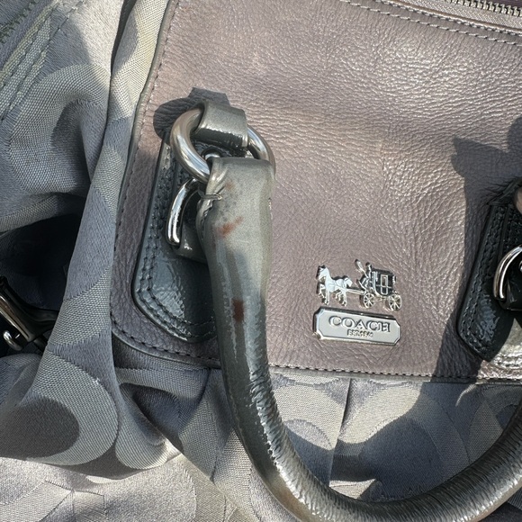 Gray Coach Signature Bag - Picture 11 of 13